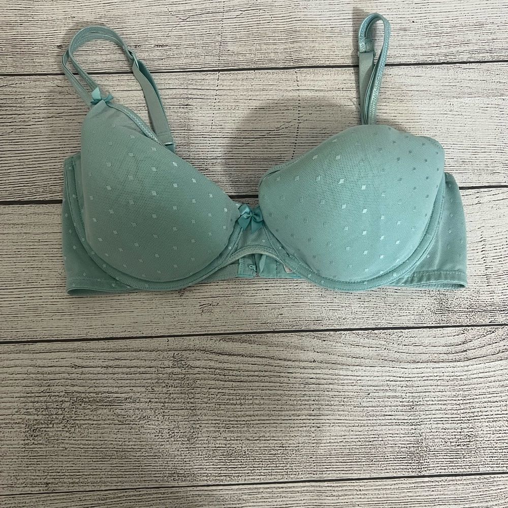 Victoria Secret Angels Lined Demi - Light Blue size 36D Bra.